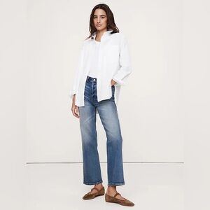 NWT Banana Republic Women’s Collar Button-Up Long Sleeve COTTON Shirt